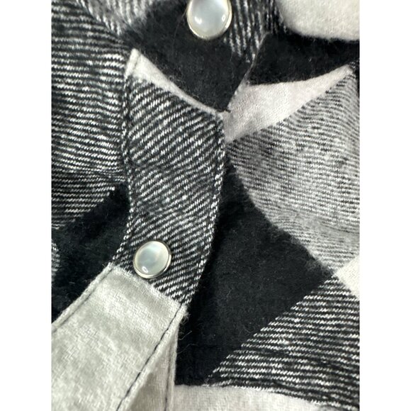 Vintage Y2K Women’s Plaid Shirt M Pearl Snap Buttons Western Pearl Snap - Picture 8 of 8